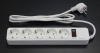 Сетевой фильтр 5bites SP5W-130 5S, 3х0.75мм2, 3м, белый